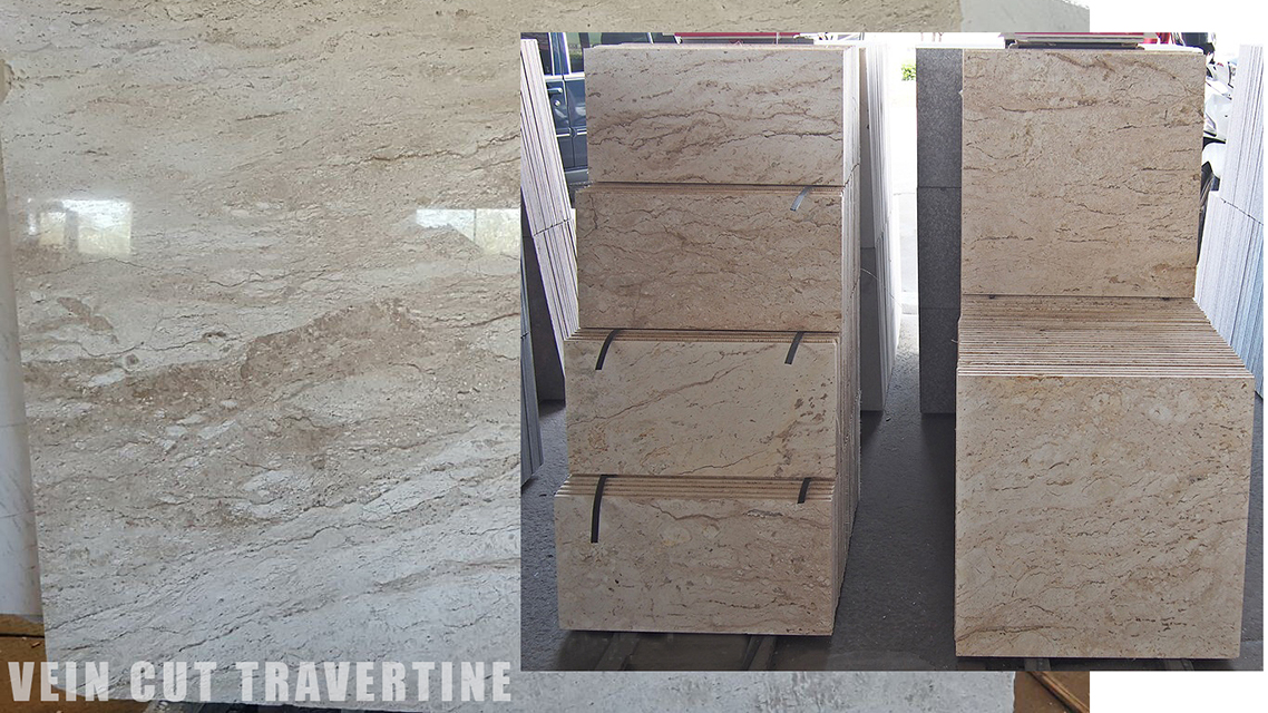 Thai travertine polished vein cut Thailand
